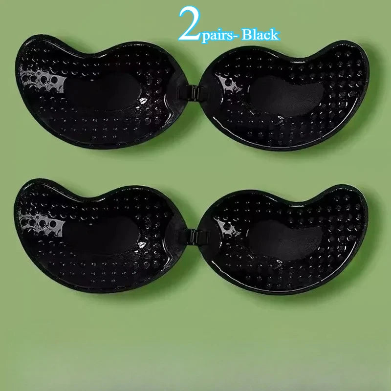 Invisible Strapless Push-Up Bra | Silicone Self-Adhesive Backless Bra