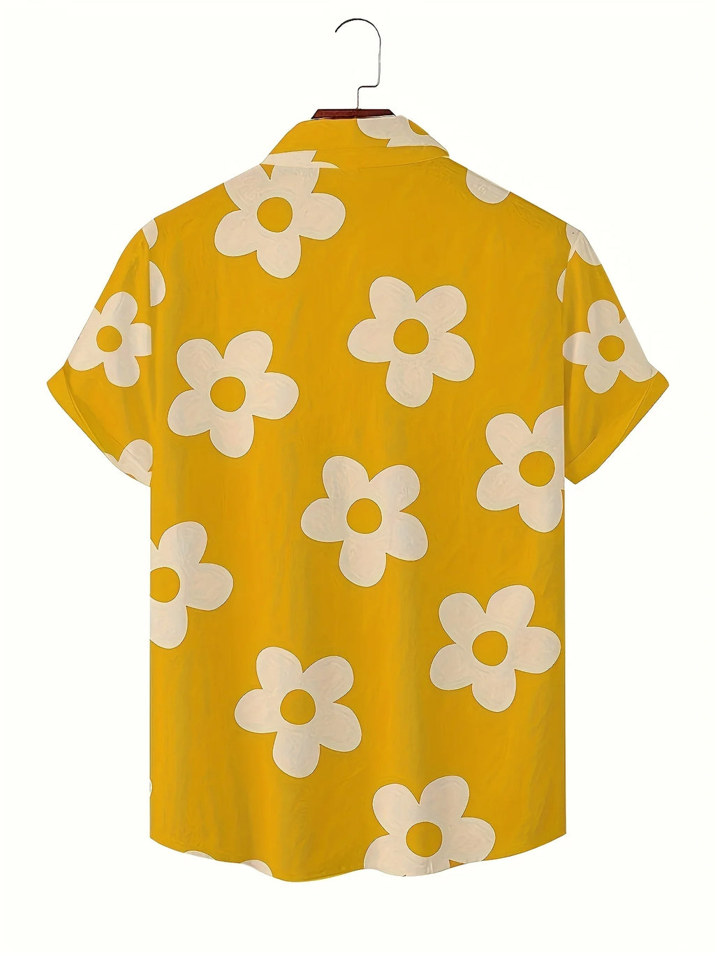 Men's 3D Floral Print Hawaiian Shirt | Oversized Beach Vacation Shirt