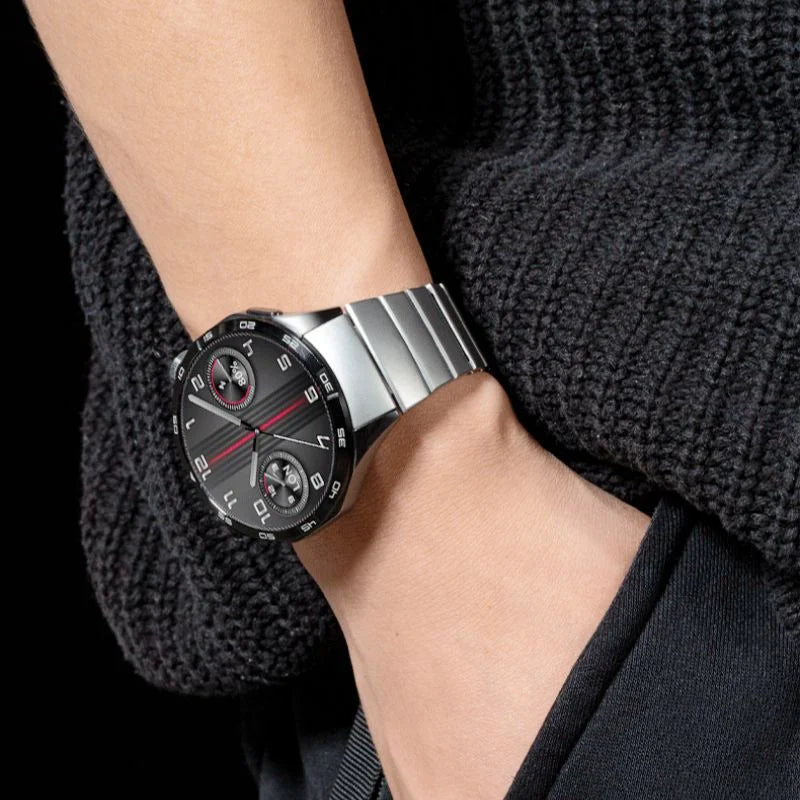 Mamiri-Store Official No-Gap Stainless Steel Band for Huawei Watch GT4 & GT5 46mm