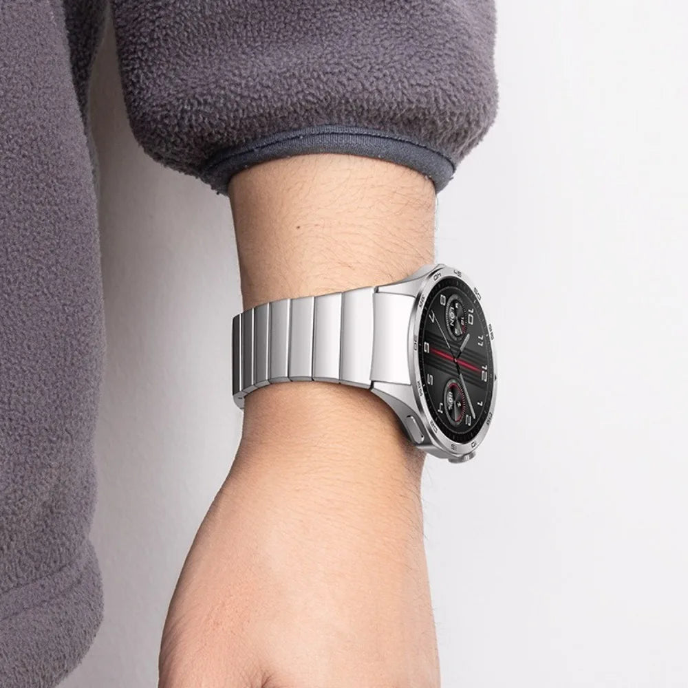 Mamiri-Store No-Gap Stainless Steel Band with Butterfly Buckle for Huawei Watch GT4 46mm