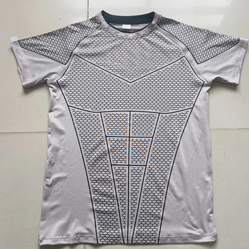 Men's Compression Short-Sleeve Athletic T-Shirt | Quick-Dry Gym & Running Top