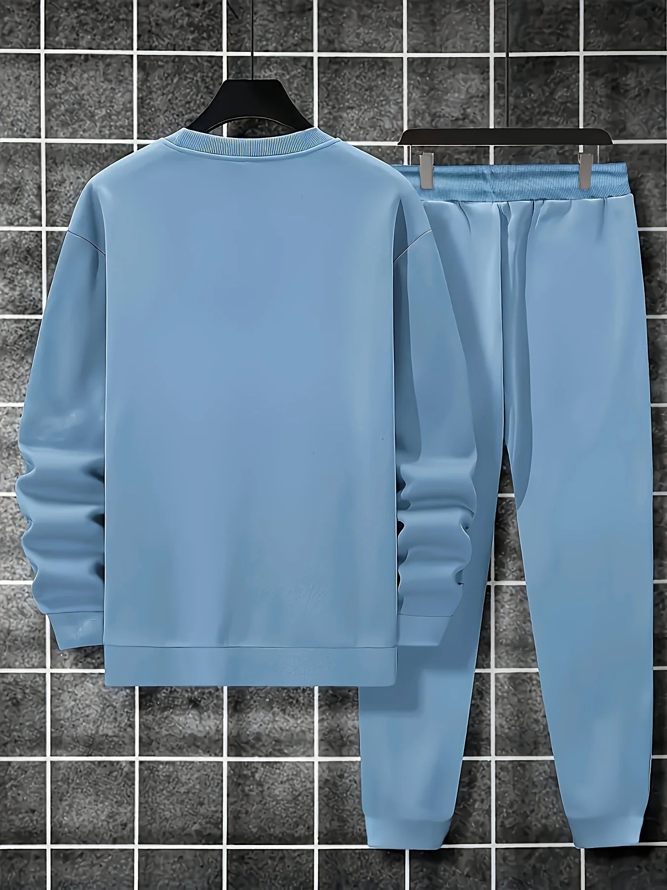 Men's Letter-Print Hoodie Set | Streetwear Sweatshirt & Pants Co-ord