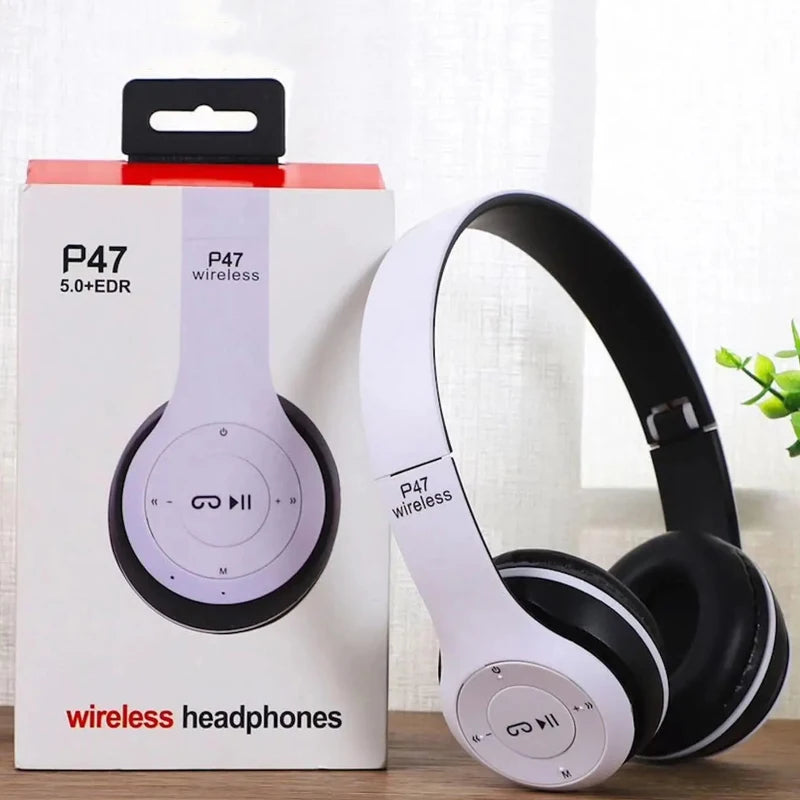 P47 Wireless Bluetooth Headphones | Noise-Canceling Handsfree Headset