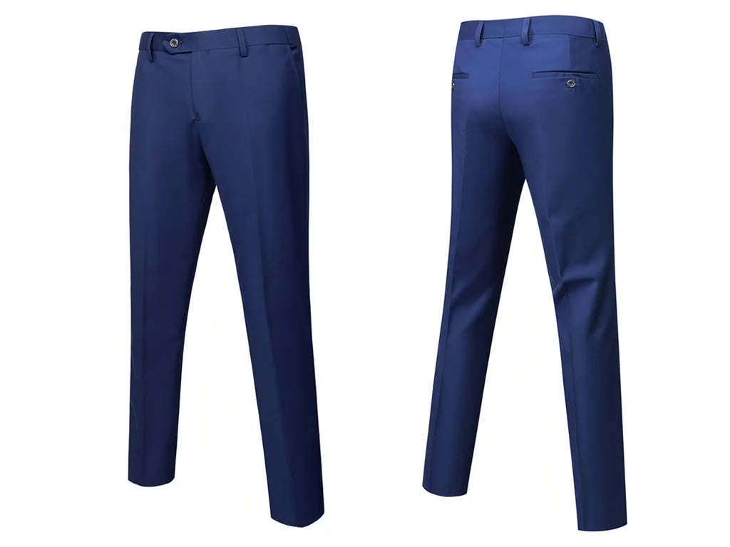 Mamiri-Store. 2 Pieces Extra Large Size Men's Suit Set for Wedding, Prom, and Business
