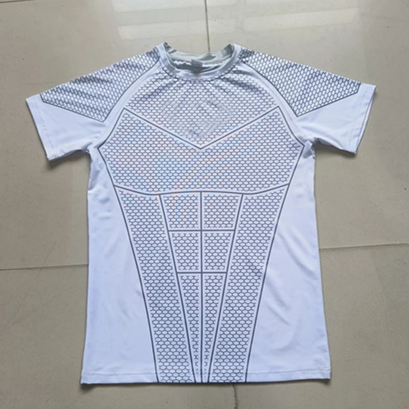Men's Compression Short-Sleeve Athletic T-Shirt | Quick-Dry Gym & Running Top