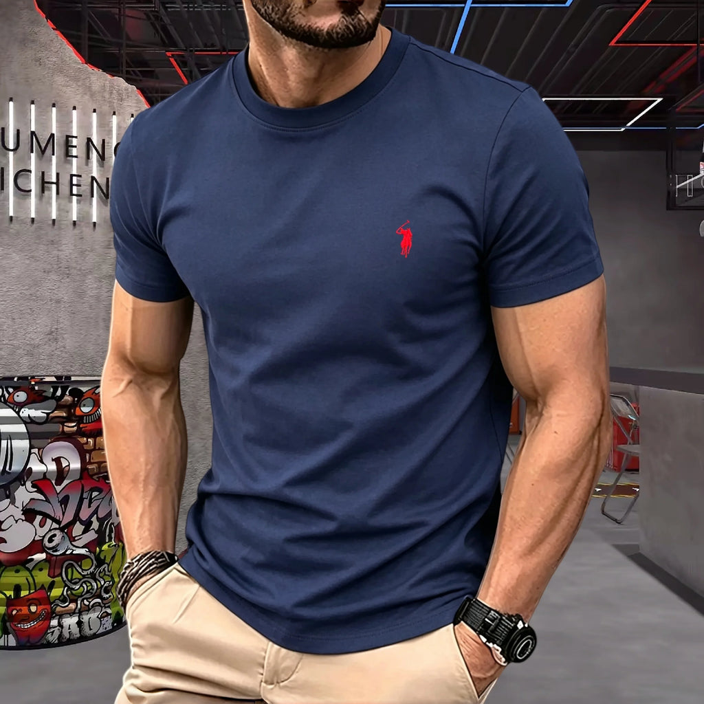 Mamiri Store Embroidery Cotton T-Shirt