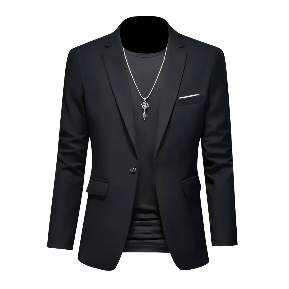 Mamiri-Store. 2 Pieces Extra Large Size Men's Suit Set for Wedding, Prom, and Business
