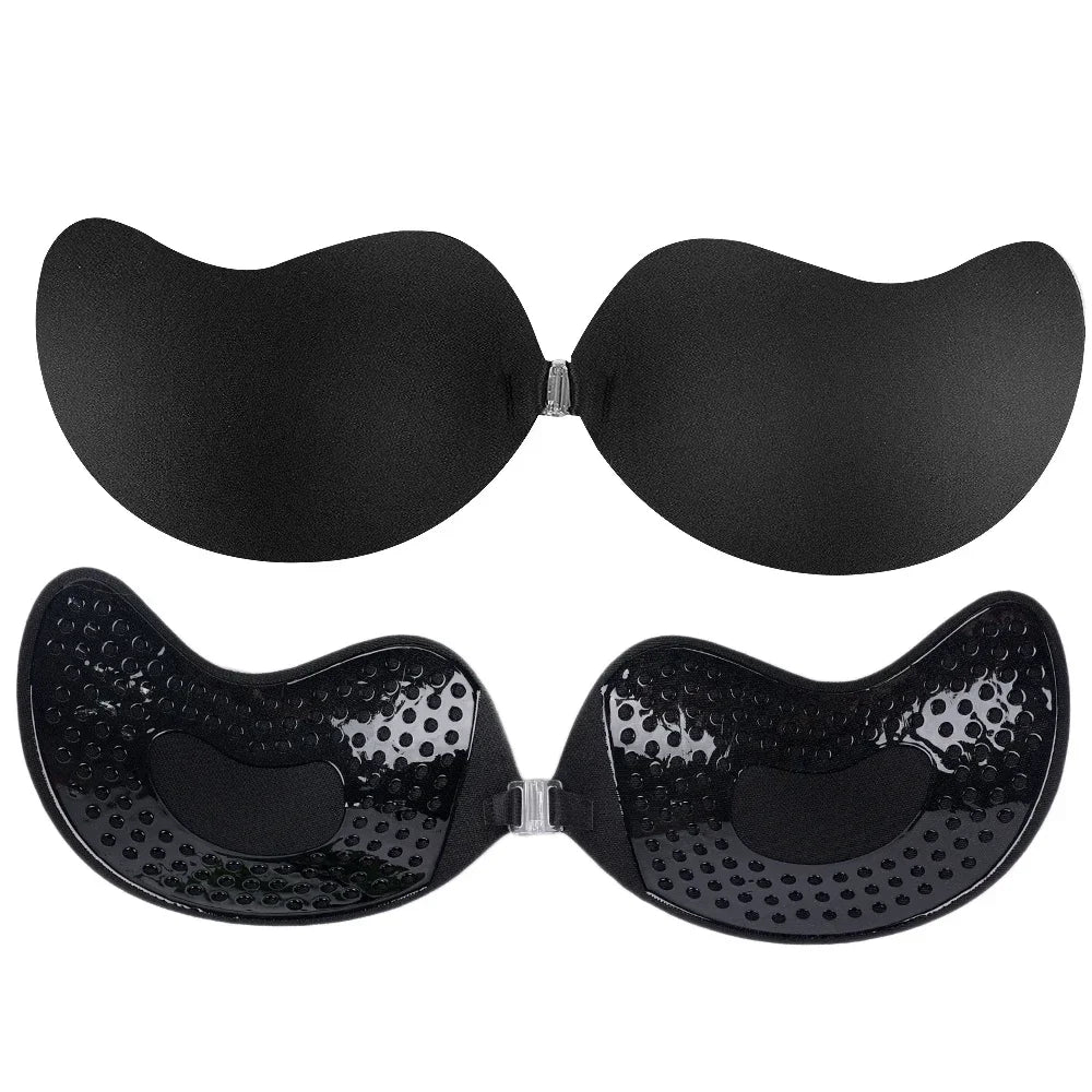 Invisible Strapless Push-Up Bra | Silicone Self-Adhesive Backless Bra