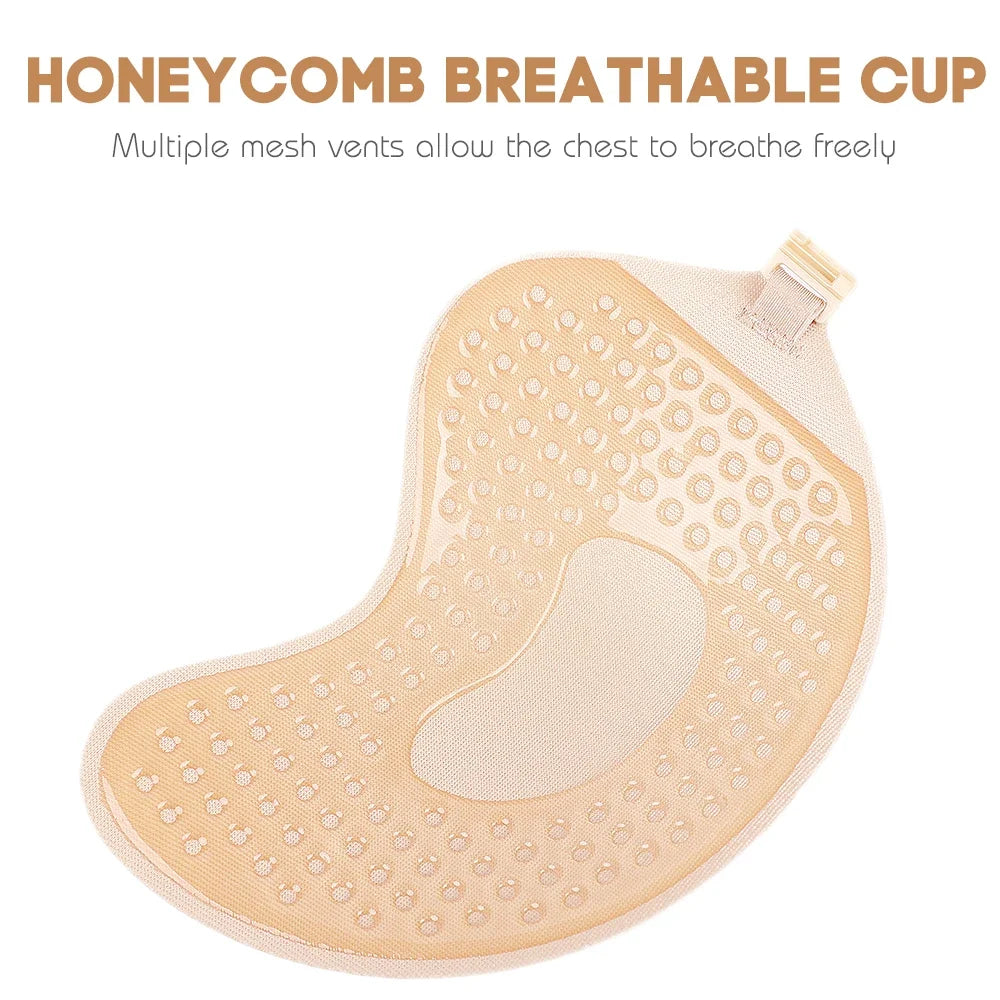 Invisible Strapless Push-Up Bra | Silicone Self-Adhesive Backless Bra
