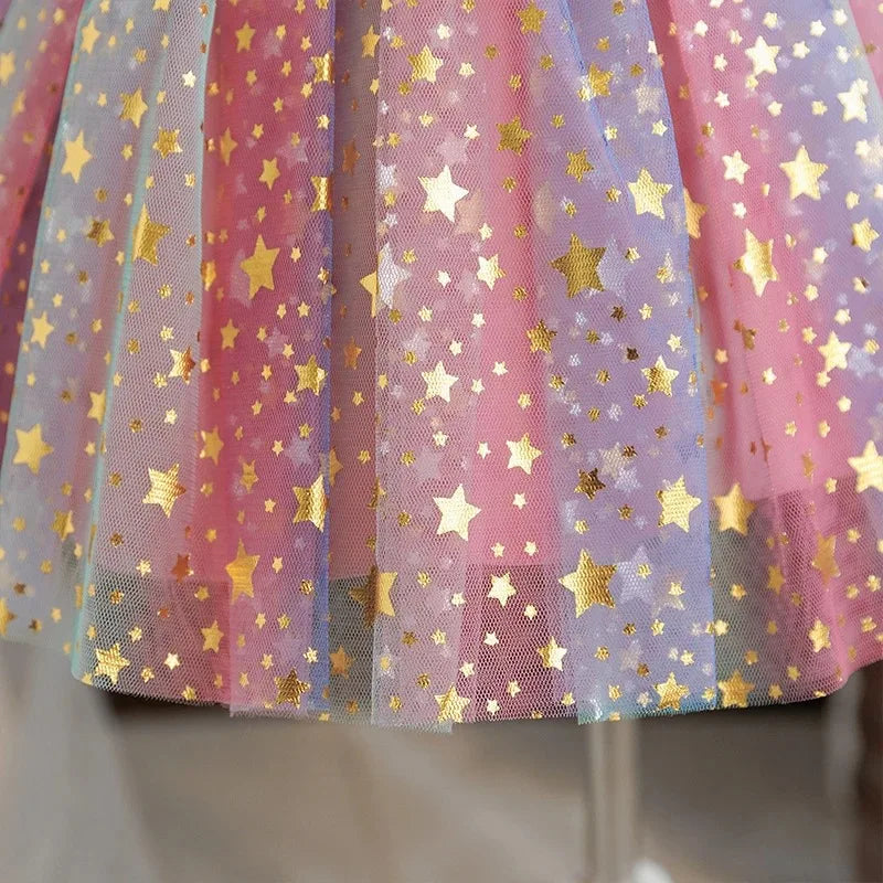 Girls Princess Tulle Tutu Party Dress