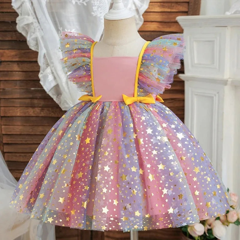 Girls Princess Tulle Tutu Party Dress