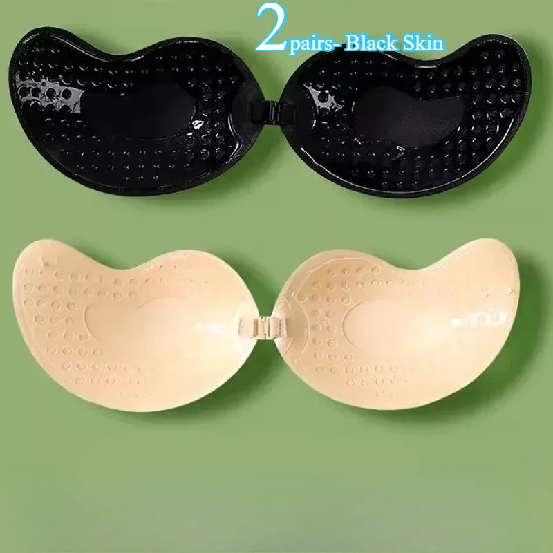 Invisible Strapless Push-Up Bra | Silicone Self-Adhesive Backless Bra