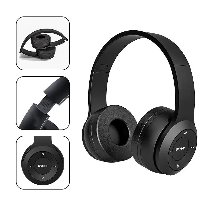 P47 Wireless Bluetooth Headphones | Noise-Canceling Handsfree Headset