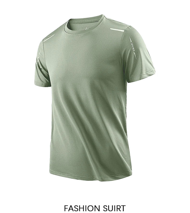CHRLCK Men's Quick-Dry Outdoor T-Shirt | Breathable Running & Hiking Tee