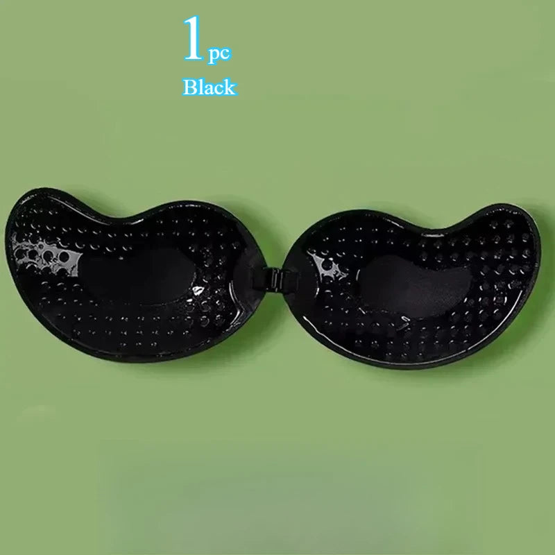 Invisible Strapless Push-Up Bra | Silicone Self-Adhesive Backless Bra