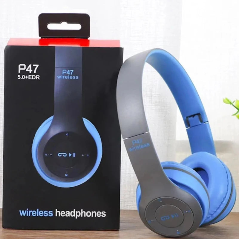 P47 Wireless Bluetooth Headphones | Noise-Canceling Handsfree Headset