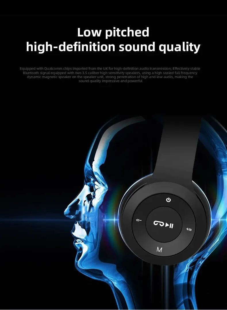 P47 Wireless Bluetooth Headphones | Noise-Canceling Handsfree Headset