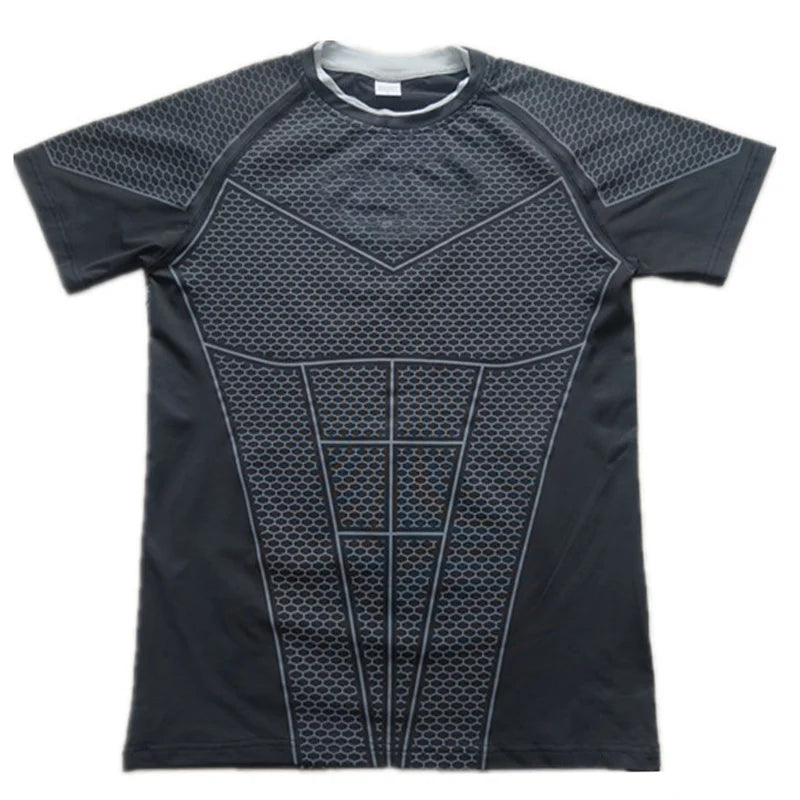 Men's Compression Short-Sleeve Athletic T-Shirt | Quick-Dry Gym & Running Top