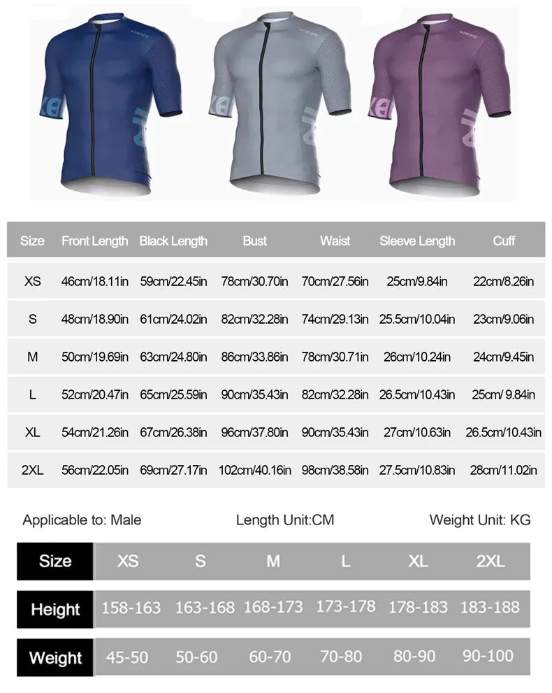 INBIKE Men's Short Sleeve Cycling Jersey | Road & MTB Bike Sportswear
