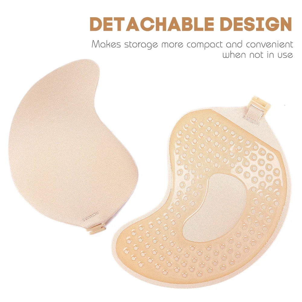 Invisible Strapless Push-Up Bra | Silicone Self-Adhesive Backless Bra