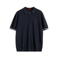 Mamiri-Store CHCH Men's Ribbed Knit Polo Shirt | Breathable Summer Smart Casual