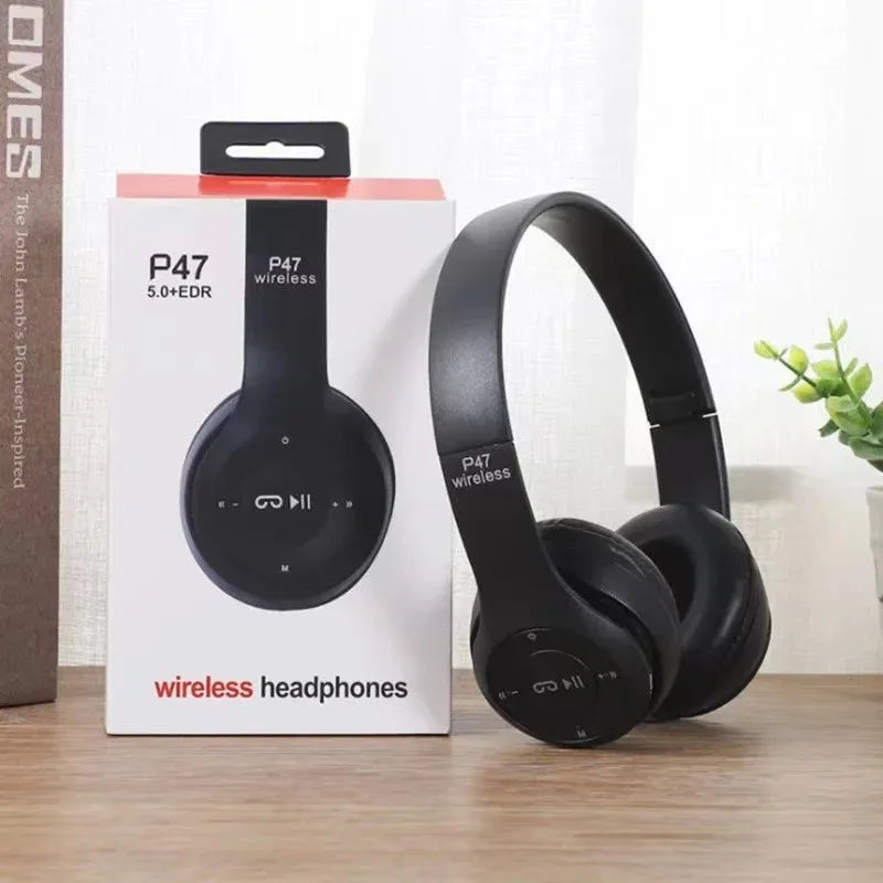 P47 Wireless Bluetooth Headphones | Noise-Canceling Handsfree Headset