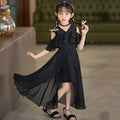 Girls Summer Boho Chiffon Maxi Beach Dress