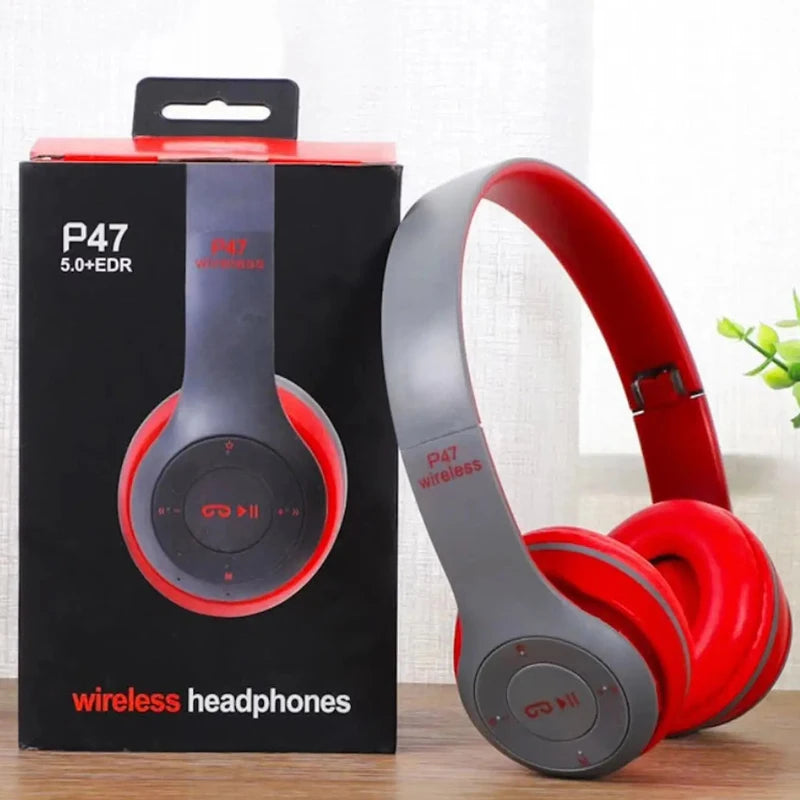 P47 Wireless Bluetooth Headphones | Noise-Canceling Handsfree Headset