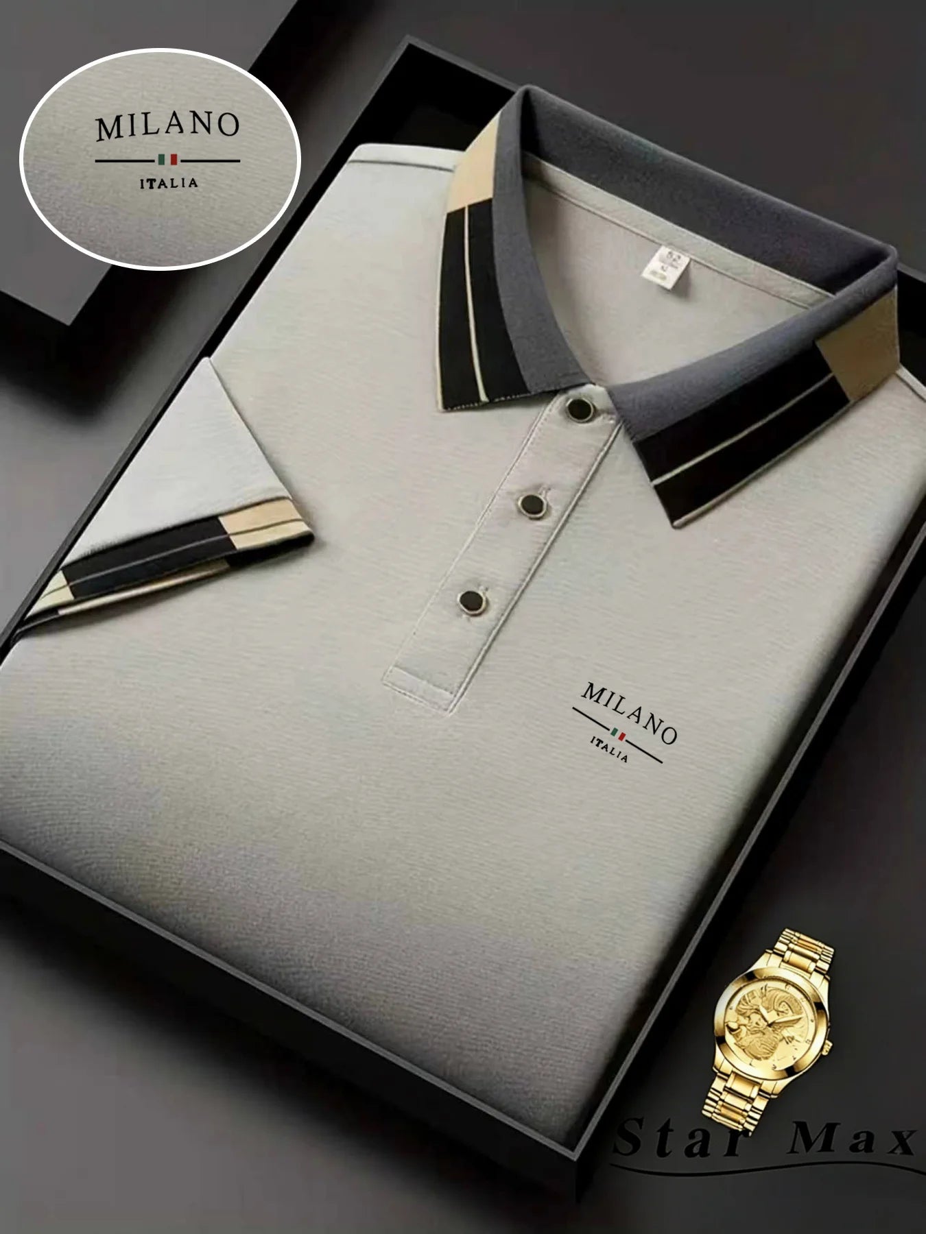 Men's Horse Embroidery Polo Shirt | Milan-Style Smart Casual Short Sleeve