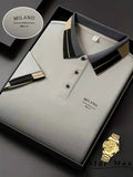 Men's Horse Embroidery Polo Shirt | Milan-Style Smart Casual Short Sleeve